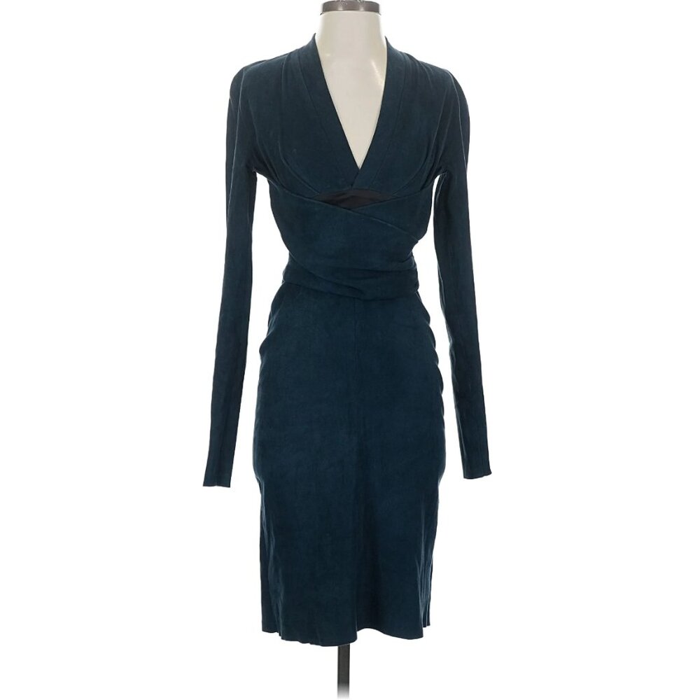 Jitrois Suede Leather Sheath Dress Sz 36